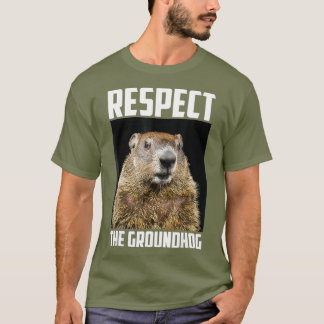 Respektera Groundhog Woodchuck Photo Ground-Hog T Shirt
