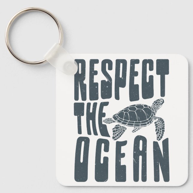 Respektera havet nyckelring (Framsida)