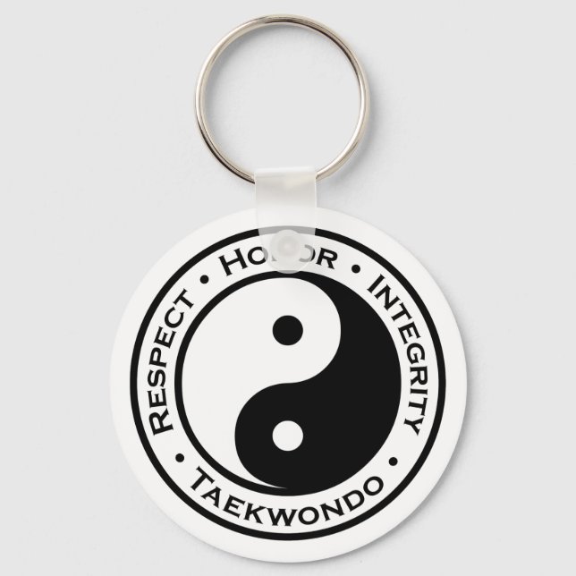 Respektera heder Integrity Taekwondo Nyckelring (Framsida)