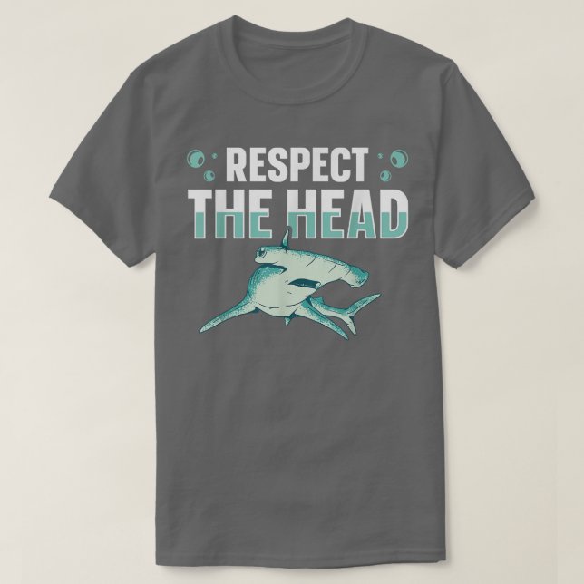 Respektera huvuddesignen för ett Hammerhead Shark  T Shirt (Design framsida)