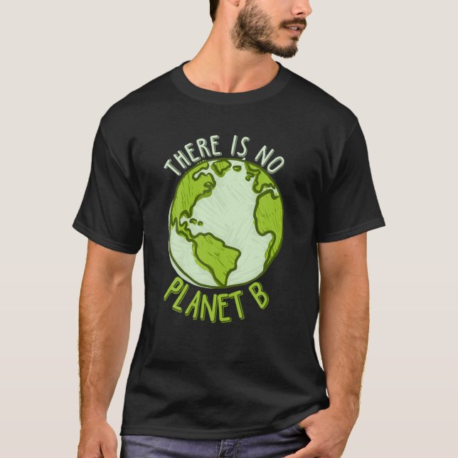 Respektera jord nr Planet B Säker Planet Manar Wom T Shirt (Framsida)