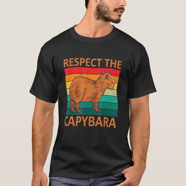 Respektera kål-Vintage-kål-djur T Shirt (Framsida)