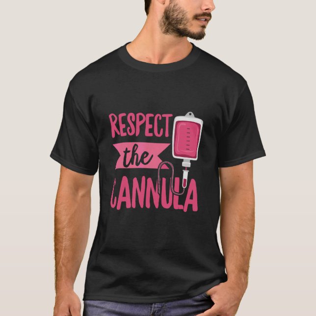 Respektera kanylen för en flebotomist 1 t shirt (Framsida)