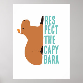 Respektera kapybara poster