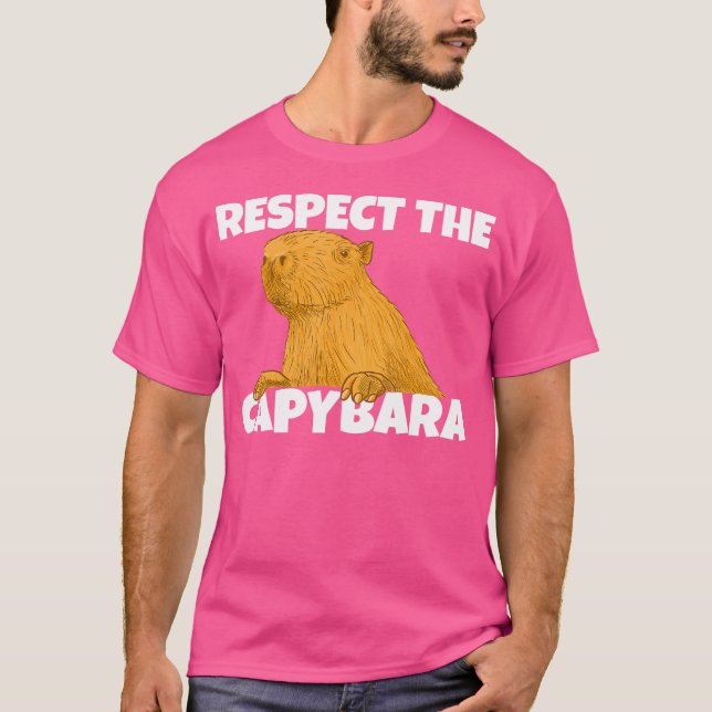 Respektera kapybara t shirt (Framsida)