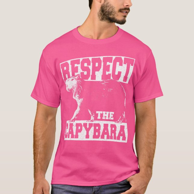 Respektera kapybara t shirt (Framsida)