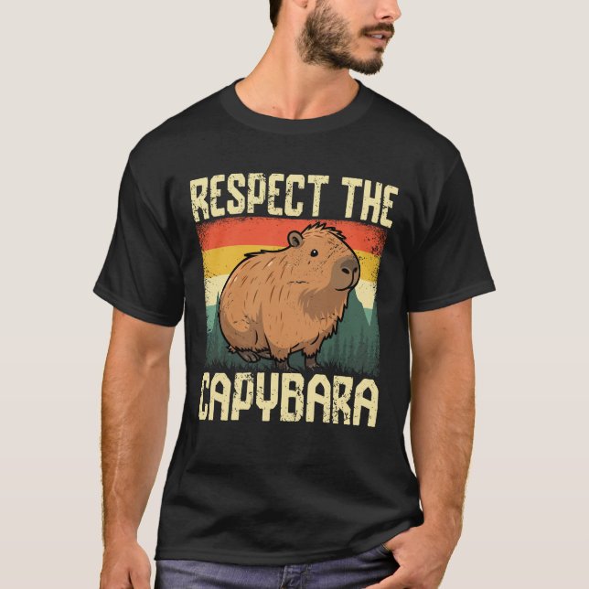 Respektera kapybara t shirt (Framsida)