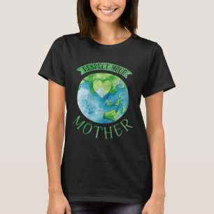 Respektera klimatförändring i Mor-planeten Kedjans T Shirt