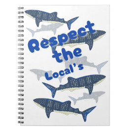 RESPEKTERA LÅSEN, SHARKS FAMILJEVÄNDNING NÄRA ANTECKNINGSBOK