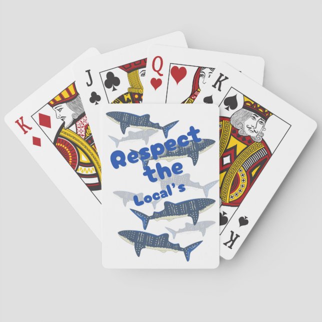 RESPEKTERA LÅSEN, SHARKS FAMILJEVÄNDNING NÄRA CASINOKORT (Baksidan)