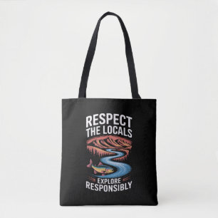 Respektera Lokala Fisk Ocean Rädda Planeten Tygkasse