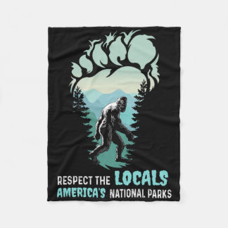 Respektera Lokaler Bigfoot Sasquatch Amerikas Nati Fleecefilt