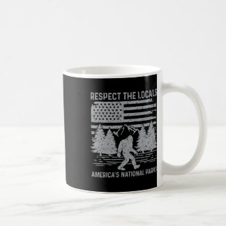 Respektera Lokaler Bigfoot Tröja Nationalpark Bigf Kaffemugg