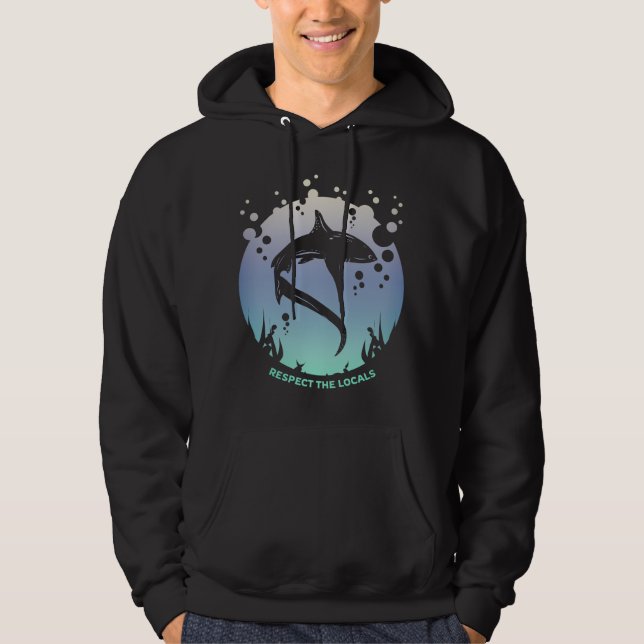 Respektera lokalerna - Öka medvetenheten Hoodie (Framsida)