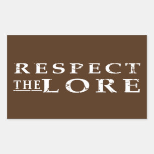 Respektera Lore Rektangulärt Klistermärke