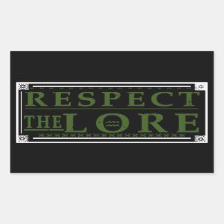 Respektera Lore Rektangulärt Klistermärke