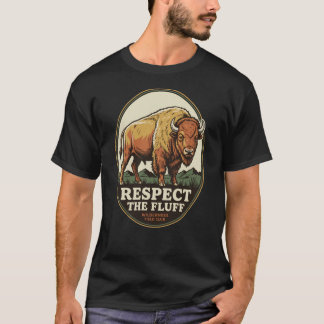 Respektera Ludd Vintage Bison Buffalo Vildmark T Shirt