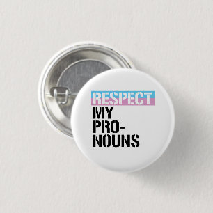 Respektera mina pronouns knapp