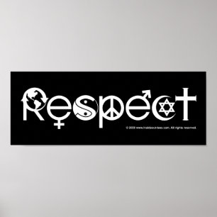 Respektera Moder Jord - Återvinn Rädda Planeten Poster