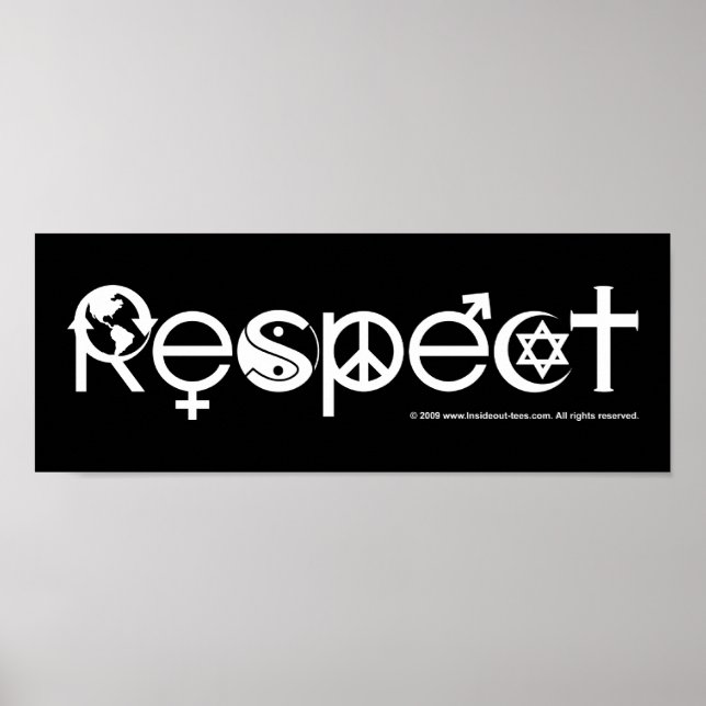 Respektera Moder Jord - Återvinn Rädda Planeten Poster (Framsidan)