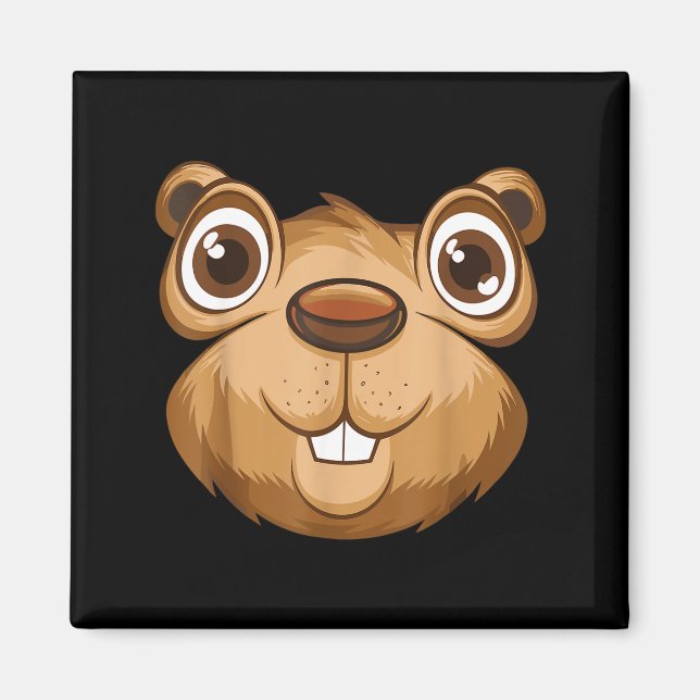 Respektera Murmeldag Murmeldjur Kostym Magnet (Framsidan)