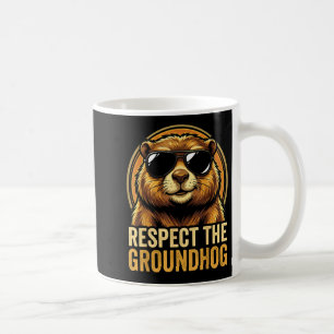 Respektera Murmeldagen Ground Hog Day 2026 Kaffemugg