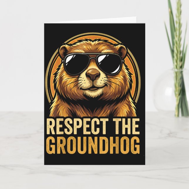Respektera Murmeldagen Ground Hog Day 2026  Kort (Framsida)