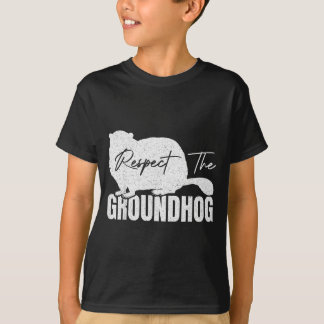 Respektera Murmeldjuret Jordsvin Djur Jord Mullvad T Shirt