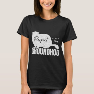Respektera Murmeldjuret Jordsvin Djur Jordpiggsvin T Shirt