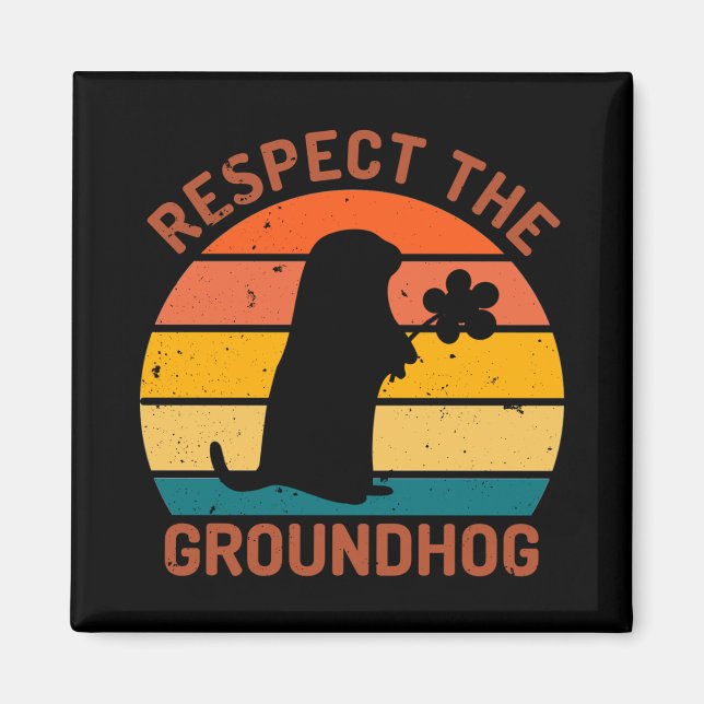 Respektera Murmeldjuret Magnet (Framsidan)