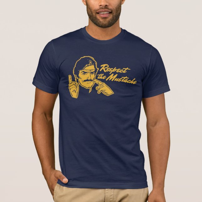 Respektera Mustache T-Shirt (Framsida)