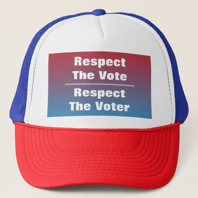 Respektera omröstningen och omröstningen keps (Framsida)