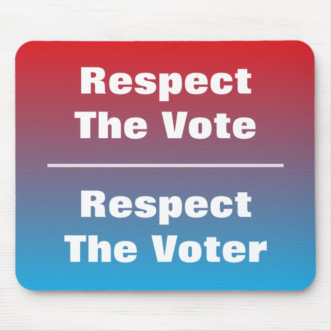 Respektera omröstningen och omröstningen musmatta (Framsidan)