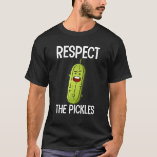 Respektera plockarna och röja gurkor Vegans mat T Shirt