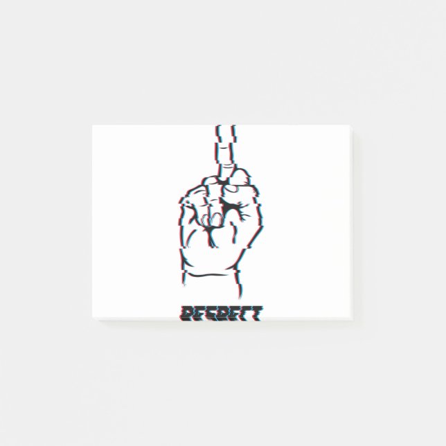 respektera post-it block (Framsida)