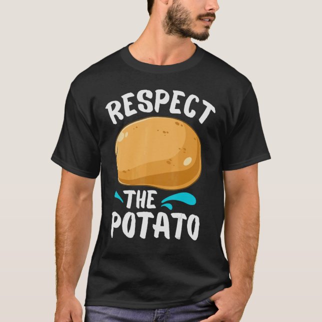 Respektera potatisen, den fruktbara För barn, M T Shirt (Framsida)