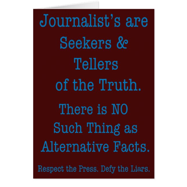 Respektera pressen OBS kort (Framsidan)