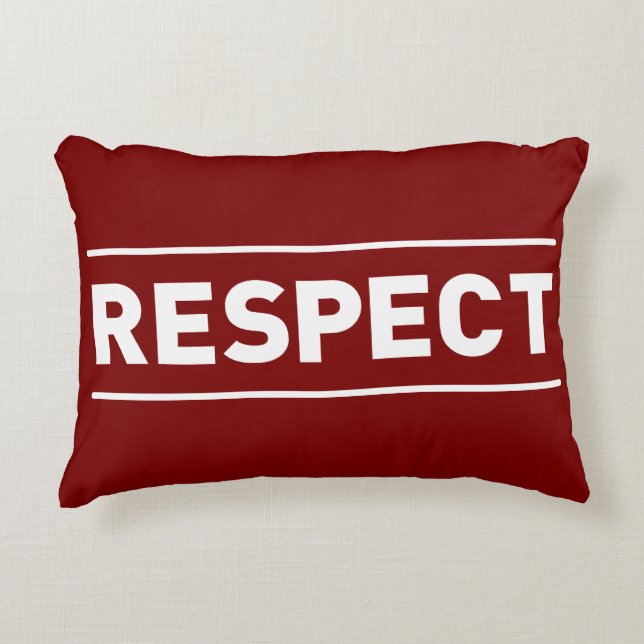 respektera prydnadskudde (Framsidan)