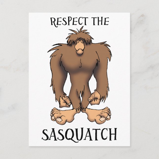 RESPEKTERA SASQUATCH VYKORT (Framsida)