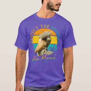 Respektera Shoebill Stork Art Abu Markub Bird T Shirt
