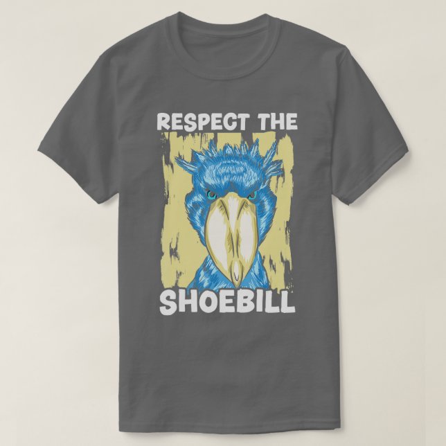 Respektera Shoebill Stork Bird Whisperer Whalehea T Shirt (Design framsida)