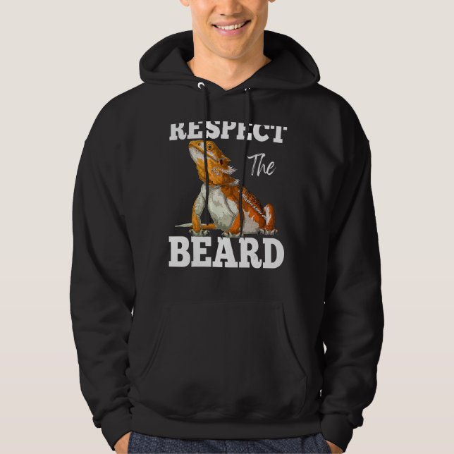 Respektera skäggarnas utfällda dragagar Lizard Rep Hoodie (Framsida)