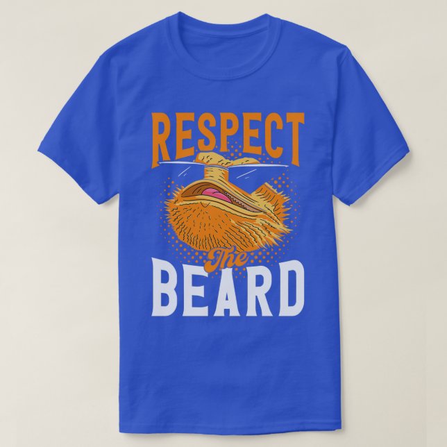 Respektera skägget 3 t shirt (Design framsida)