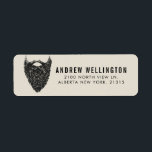 Respektera skägget | RETURADRESS Etikett<br><div class="desc">Clever och roligt vintage stil skäggs adressetiketter för killen med en känsla av humor. Det innehåller ditt namn och dina uppgifter om adress bredvid ett vintage gammalt skägg och ett gammalt stil-plågat pappert under det.</div>