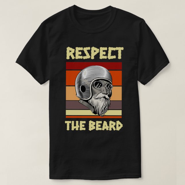 Respektera skägget T Shirt (Design framsida)