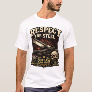Respektera stålet – Rakhyveldesign T Shirt