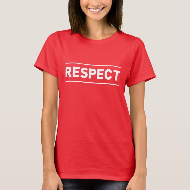 respektera t shirt (Framsida)