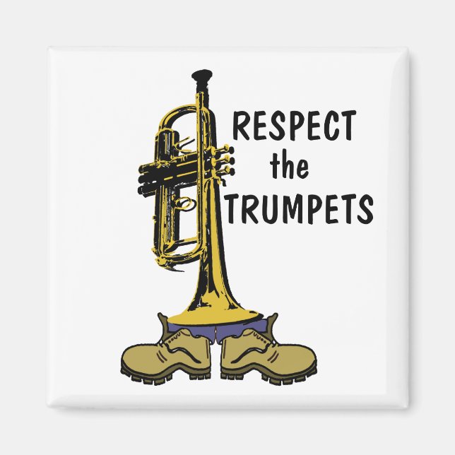 Respektera trumpeterna magnet (Framsidan)