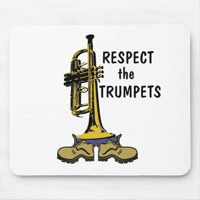 Respektera trumpeterna musmatta (Framsidan)