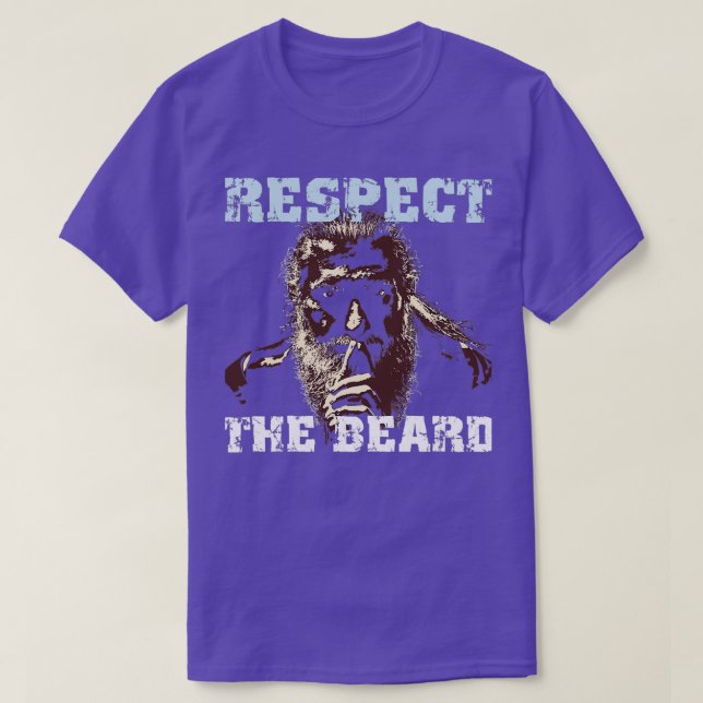 Respektera Världsskäggsdagen T Shirt (Design framsida)